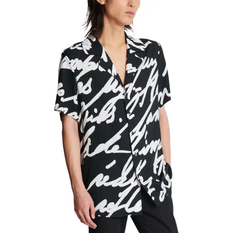 BALMAIN Slogan print Shirt-3