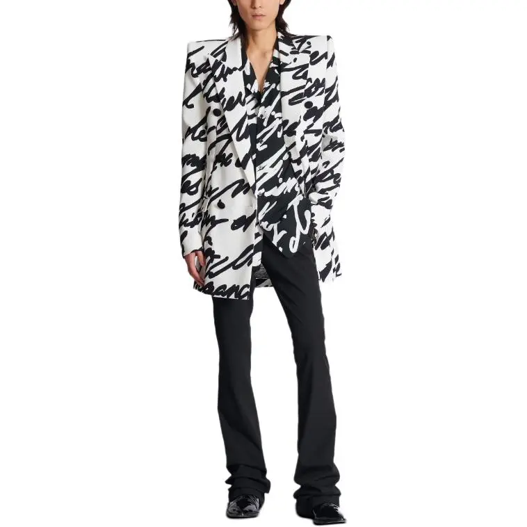 BALMAIN Slogan print Shirt-5