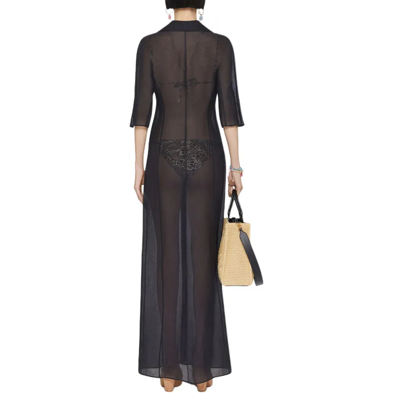 Givenchy Long Sleeved Dress Women's Black-2