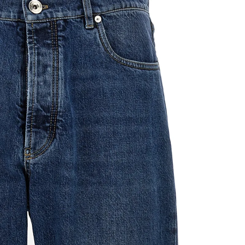 Brunello Cucinelli Logo Patch Mid Rise Jeans-4