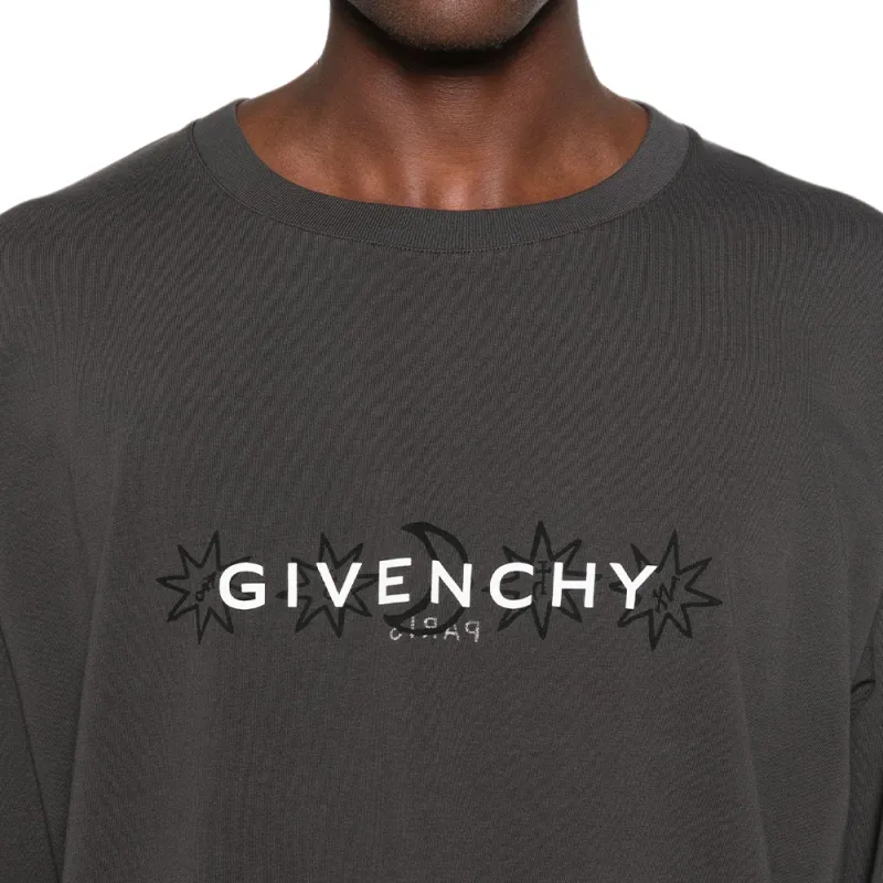 Givenchy Logo Printed Long Sleeved T Shirt-5