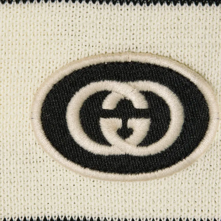 GUCCI Zip neck Striped Jumper-4