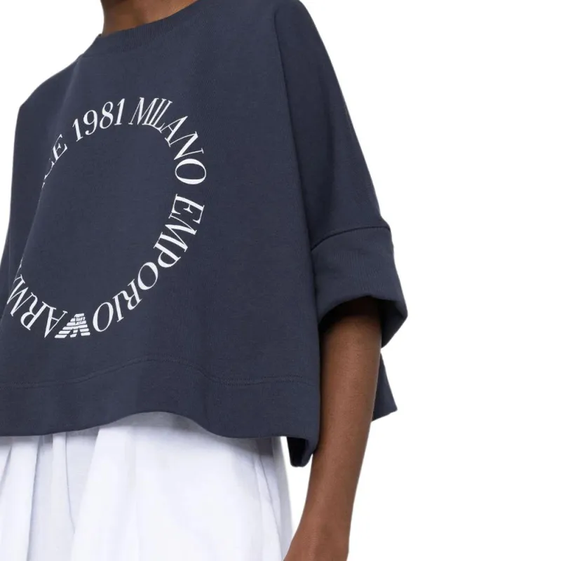 EMPORIO ARMANI Crop Tops Women's Blue-4
