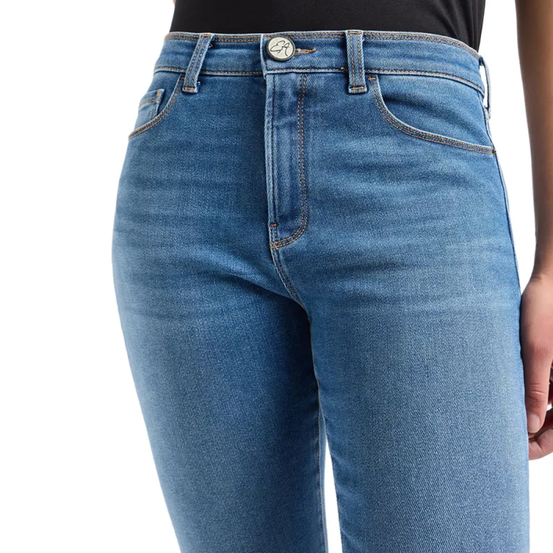 EMPORIO ARMANI Asv J20 High waisted Super skinny Leg Jeans In A Worn look Organic Stretch Denim-5
