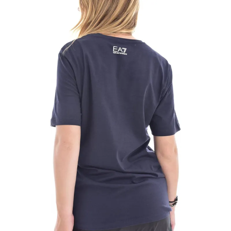 EMPORIO ARMANI EA7 SS23 T Shirt Women's Blue-1
