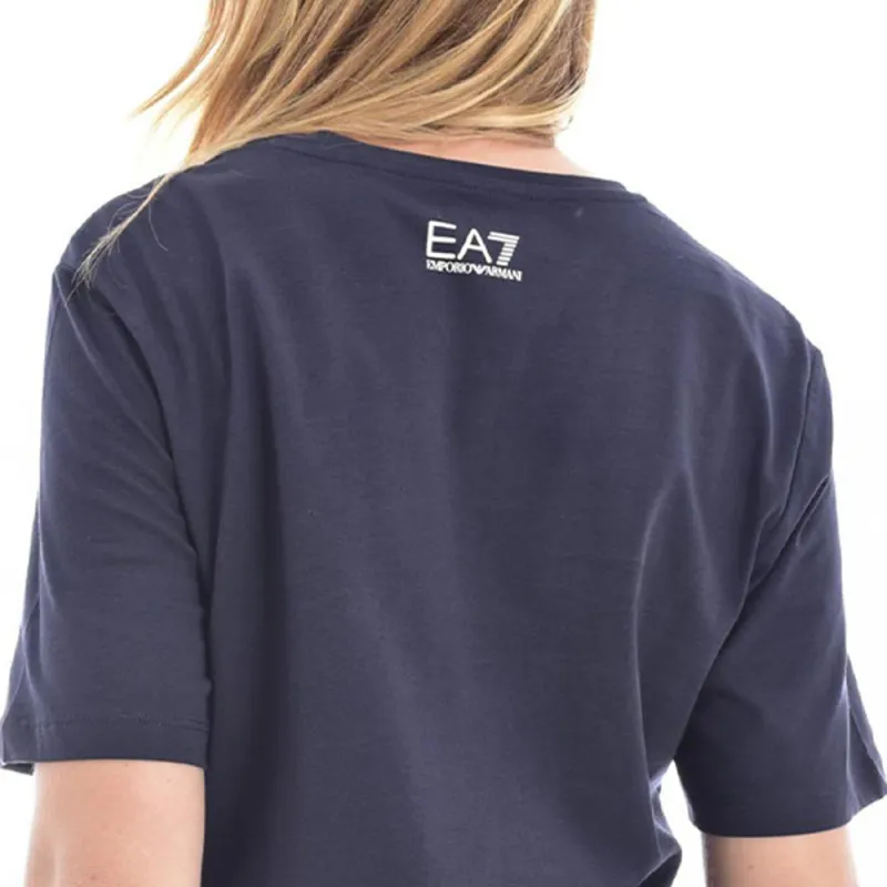EMPORIO ARMANI EA7 SS23 T Shirt Women's Blue-3