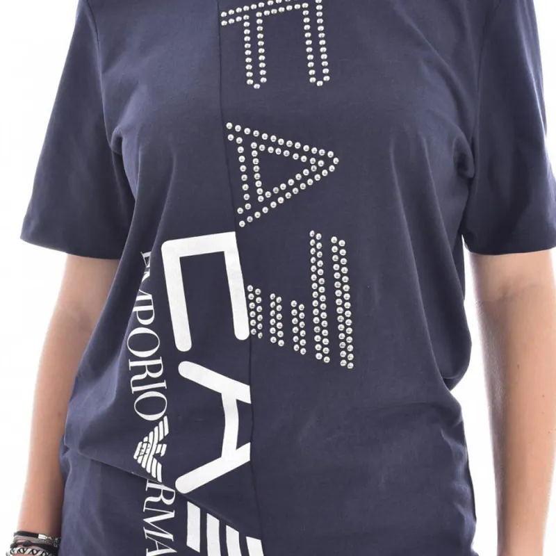 EMPORIO ARMANI EA7 SS23 T Shirt Women's Blue-2