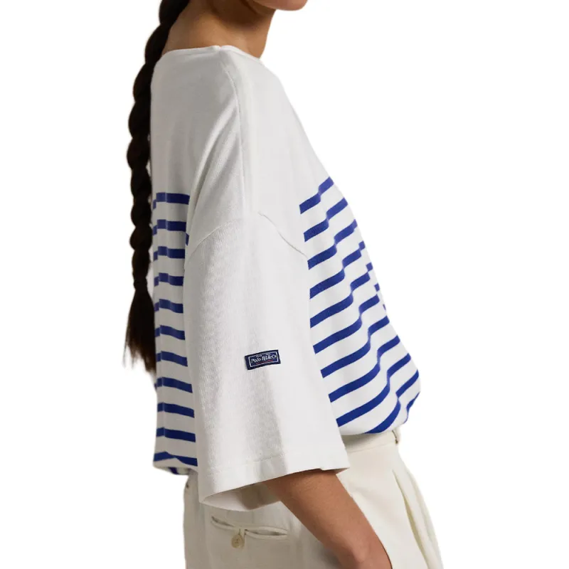 Polo Ralph Lauren T Shirt Women's Blue White-4