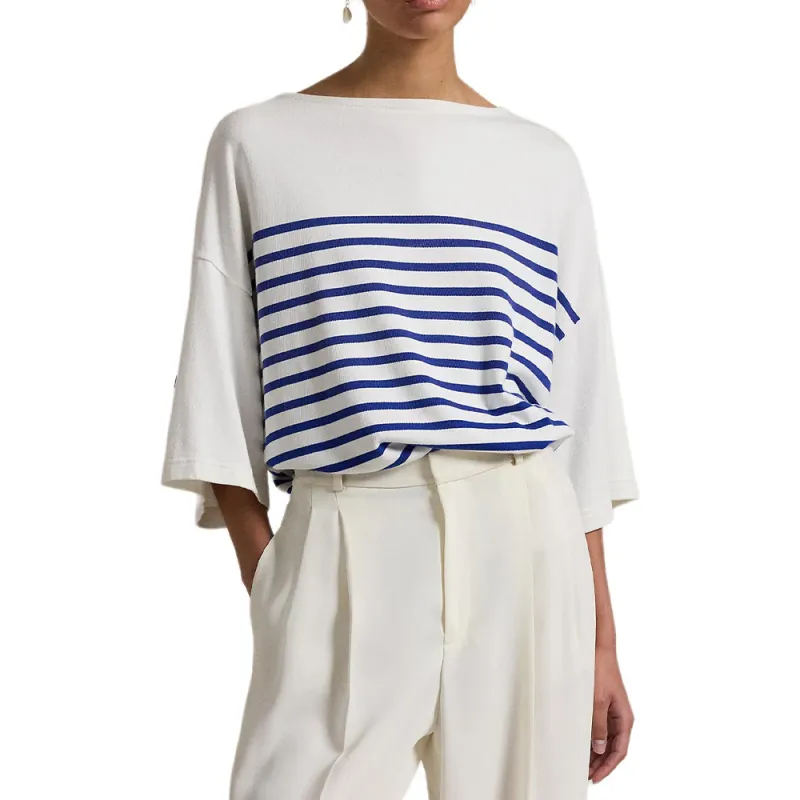 Polo Ralph Lauren T Shirt Women's Blue White-2