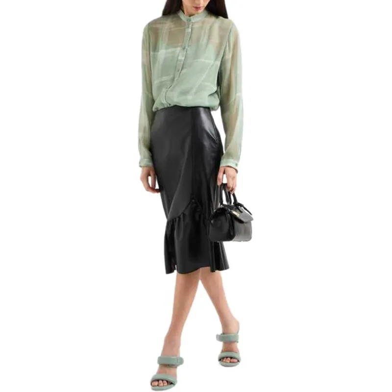 ARMANI EXCHANGEAE SS25 Shirt Women's Sage Green-2