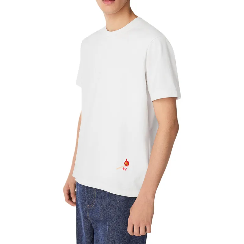 Bottega Veneta Match Embroidered Crewneck T Shirt-2