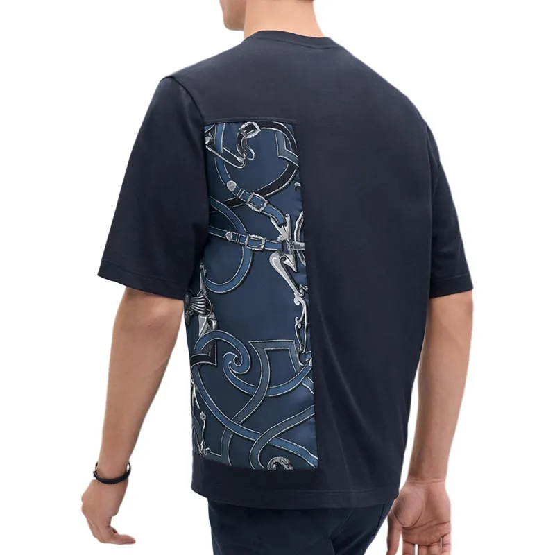HERMES T Shirts Men Blue-1