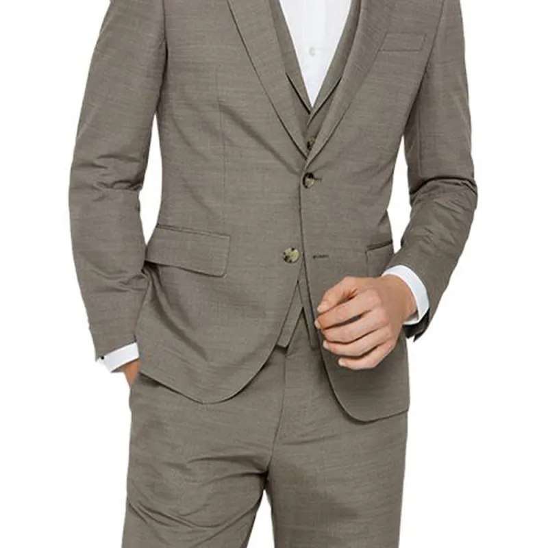 HUGO BOSS SS21 Business Suit Men's Beige-3