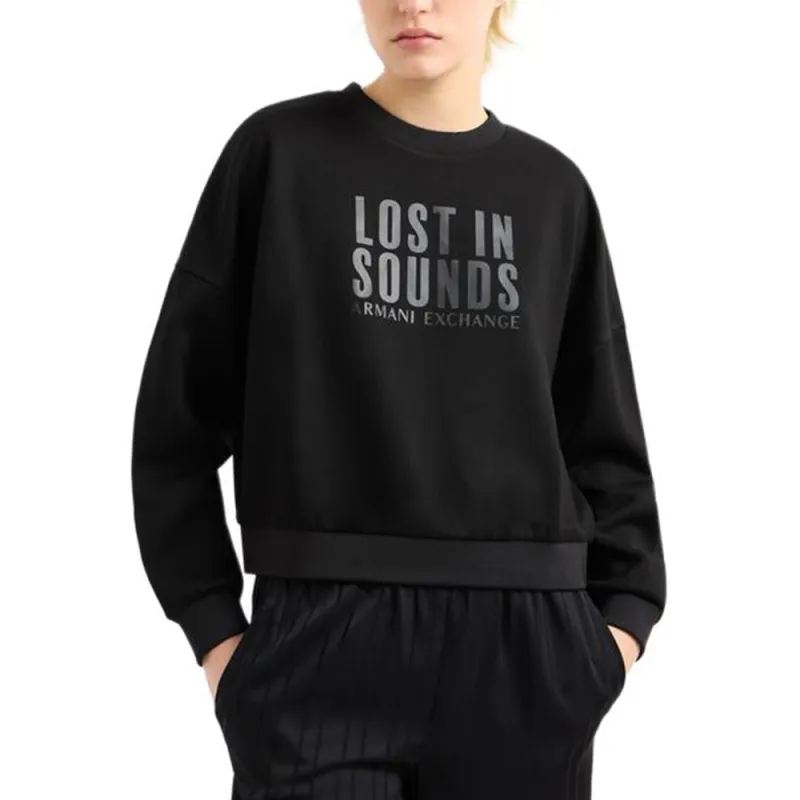 ARMANI EXCHANGEAE SS25 Sweatshirt Women's Black-1