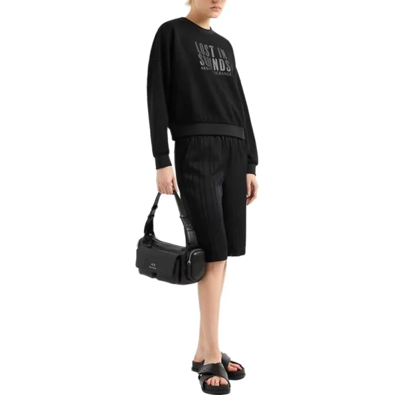 ARMANI EXCHANGEAE SS25 Sweatshirt Women's Black-3
