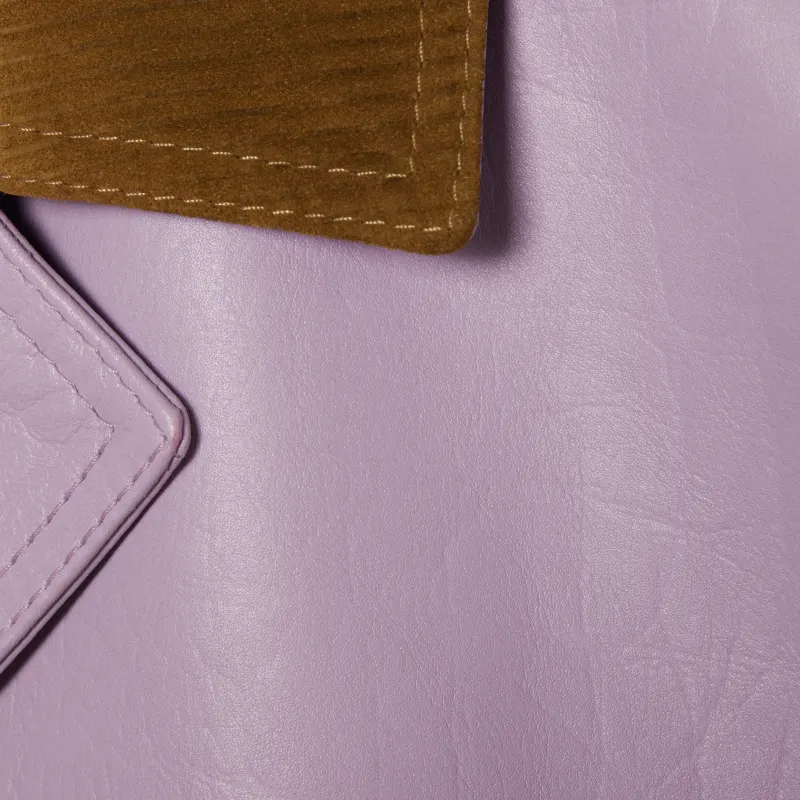 GUCCI SS25 Leather Jacket Women's Light Purple-4