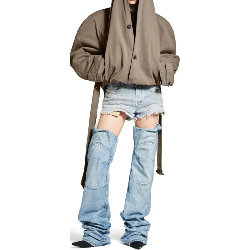 Balenciaga Hooded Trench Jacket-3