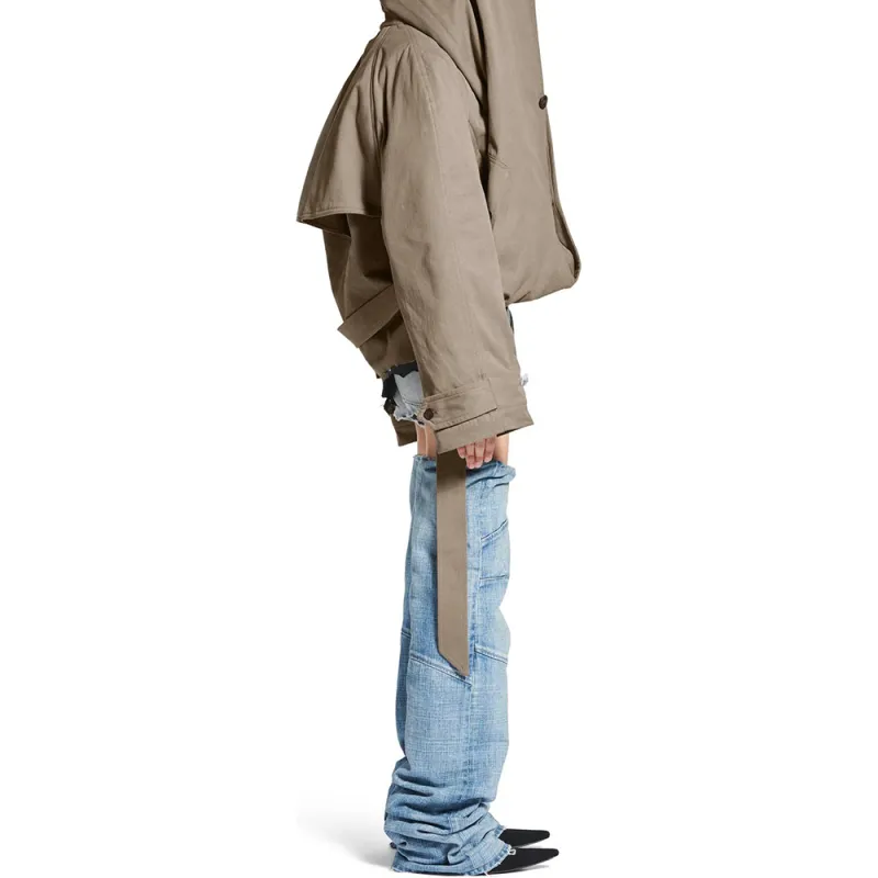 Balenciaga Hooded Trench Jacket-5