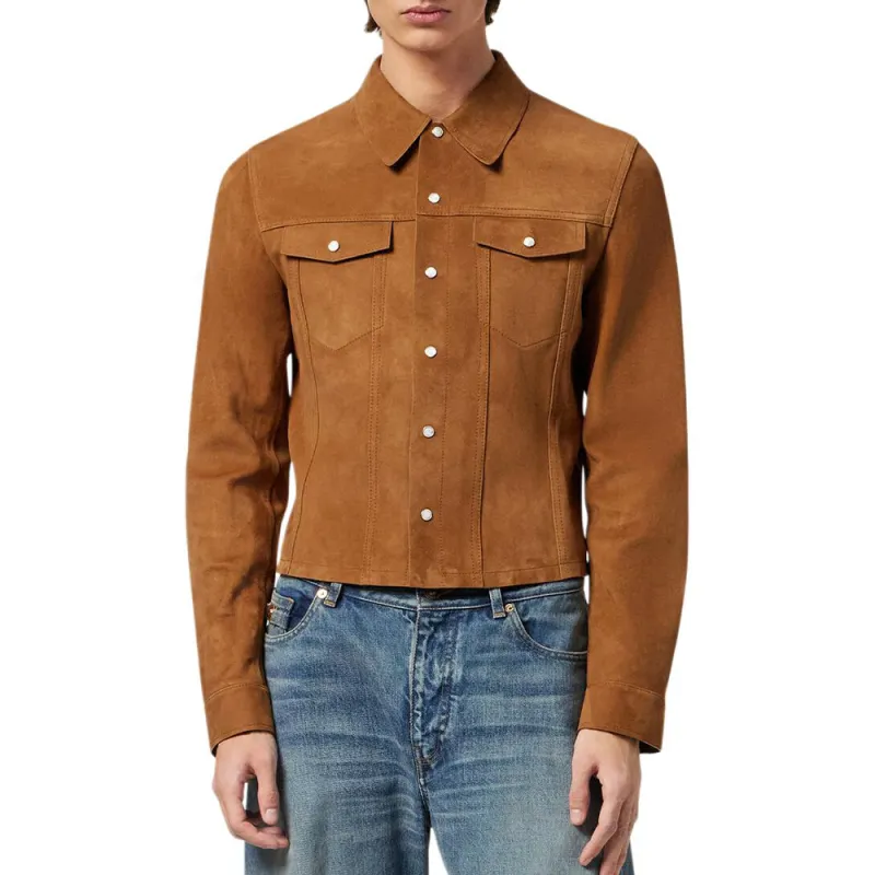 VERSACE Suede Overshirt-2