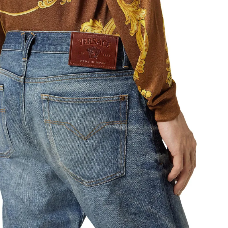 VERSACE Made In Japan Straight leg Jeans-4
