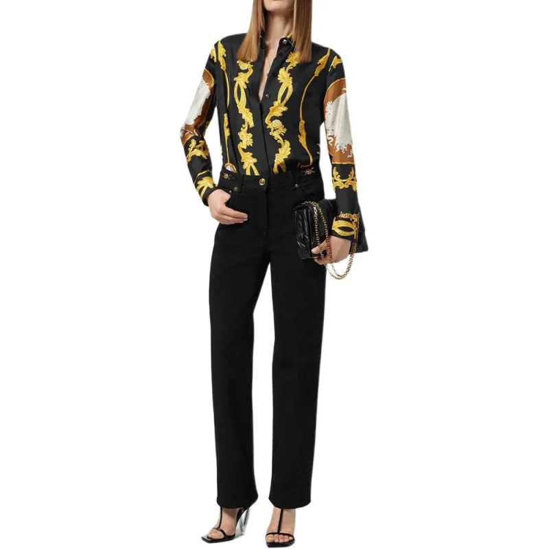 VERSACE Pattern Printed Long Sleeved Shirt-2