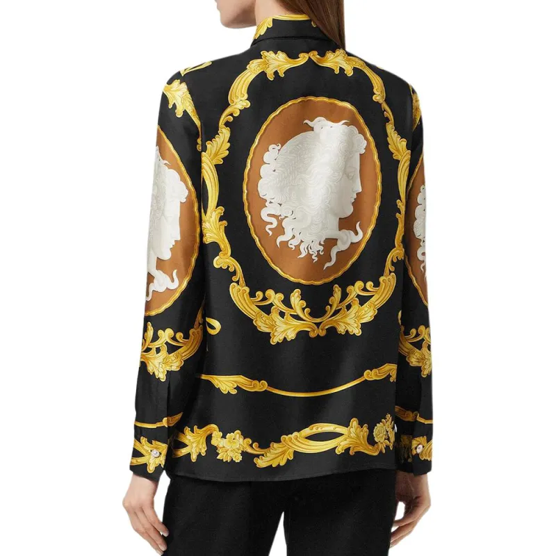 VERSACE Pattern Printed Long Sleeved Shirt-3