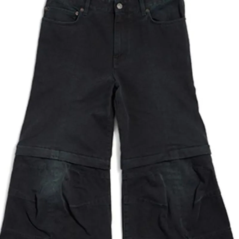 Balenciaga SS25 Jeans Regular Fit Women's Black-5