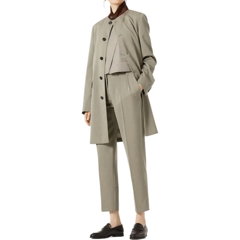 Loro Piana Pleat Detailed Tailored Trousers-4