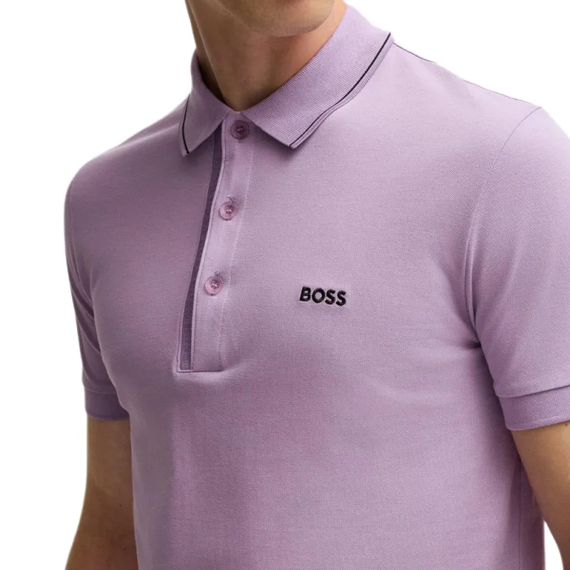 HUGO BOSS Polo Shirt Men's Light Purple-4