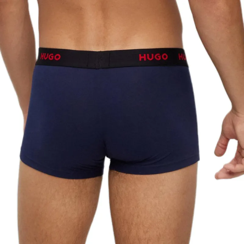 HUGO BOSS Logo-waistband Boxers Set Of Three-5
