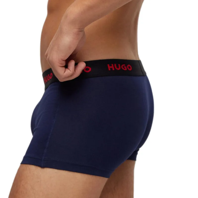 HUGO BOSS Logo-waistband Boxers Set Of Three-6