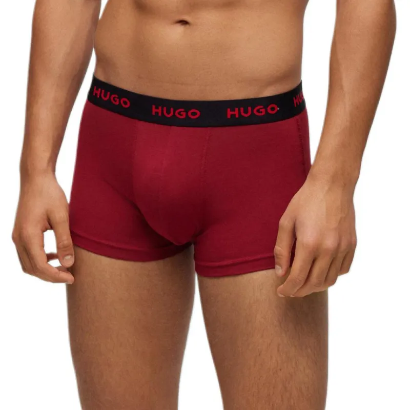 HUGO BOSS Logo-waistband Boxers Set Of Three-3