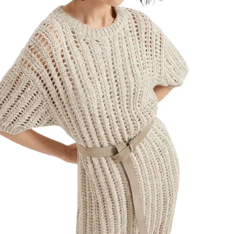 Brunello Cucinelli Knitted Midi Dress-5