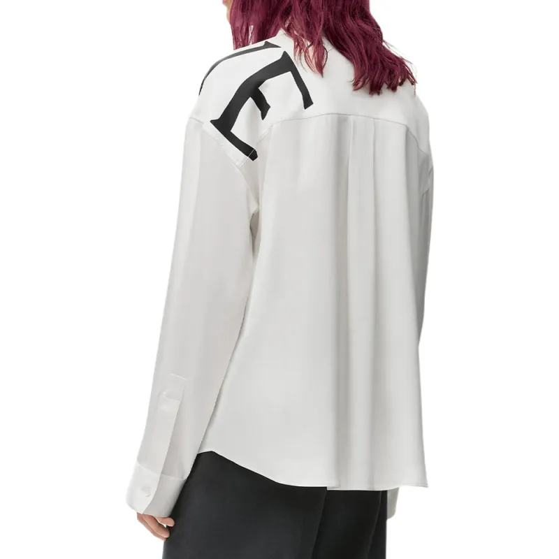 LOEWE Long Sleeve Silk Shirt-3
