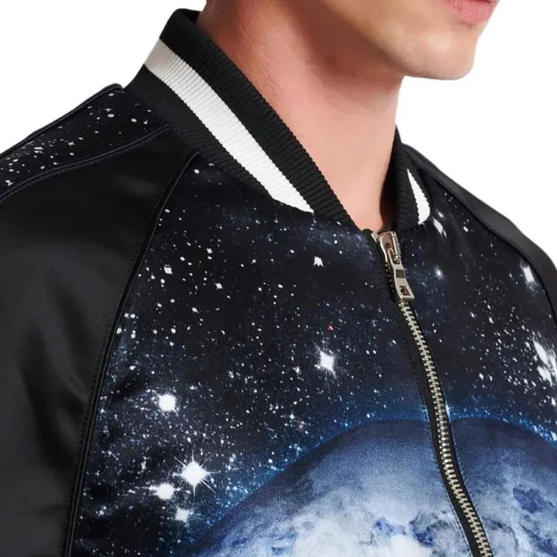 BALMAIN Earth & Stars Varsity Jacket-6