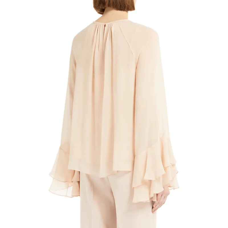 MaxMara Studio Zeo Ruffle Detailed Crewneck Top-2