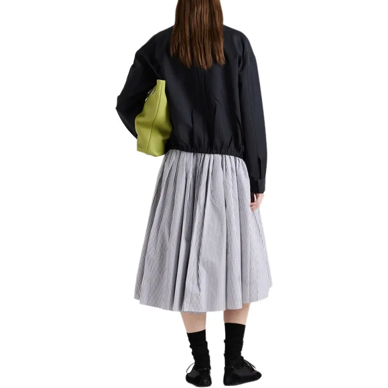 PRADA SS25 Spring Summer Women's Apparel Collection Casual Long Skirt Women's Blue White-2