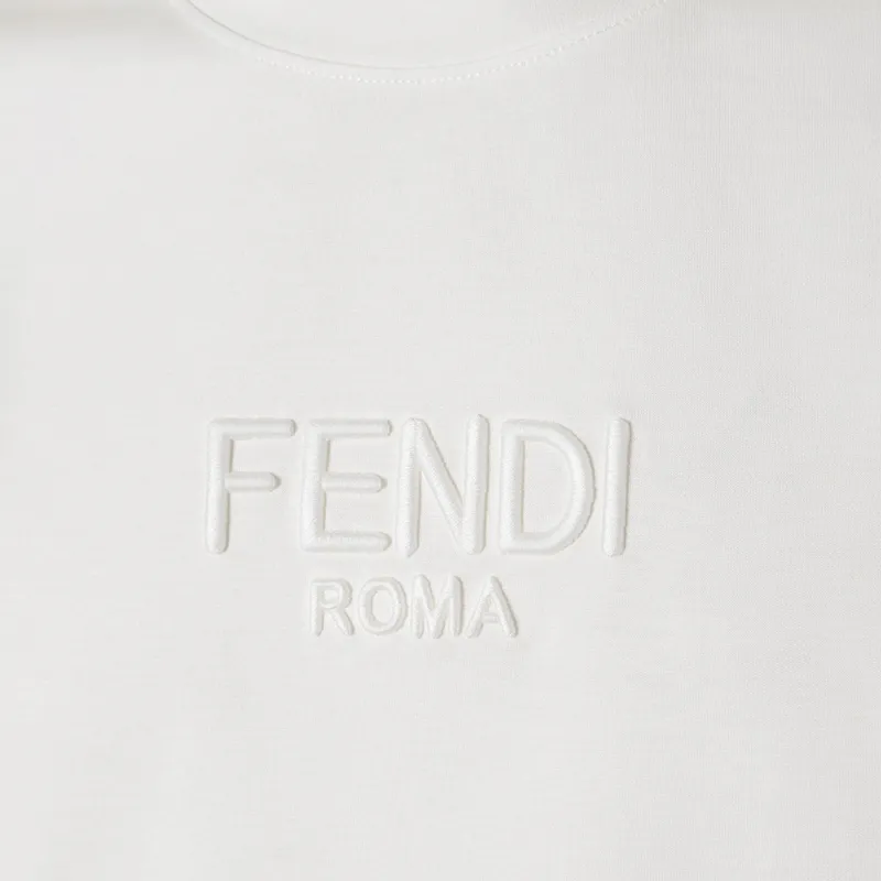 FENDI T Shirts Men White-3