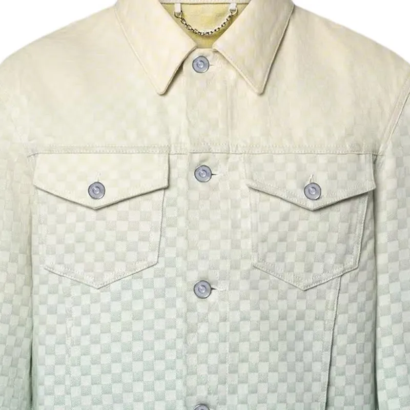 LOUIS VUITTON Damier Gradient Jacquard Denim Jacket-3