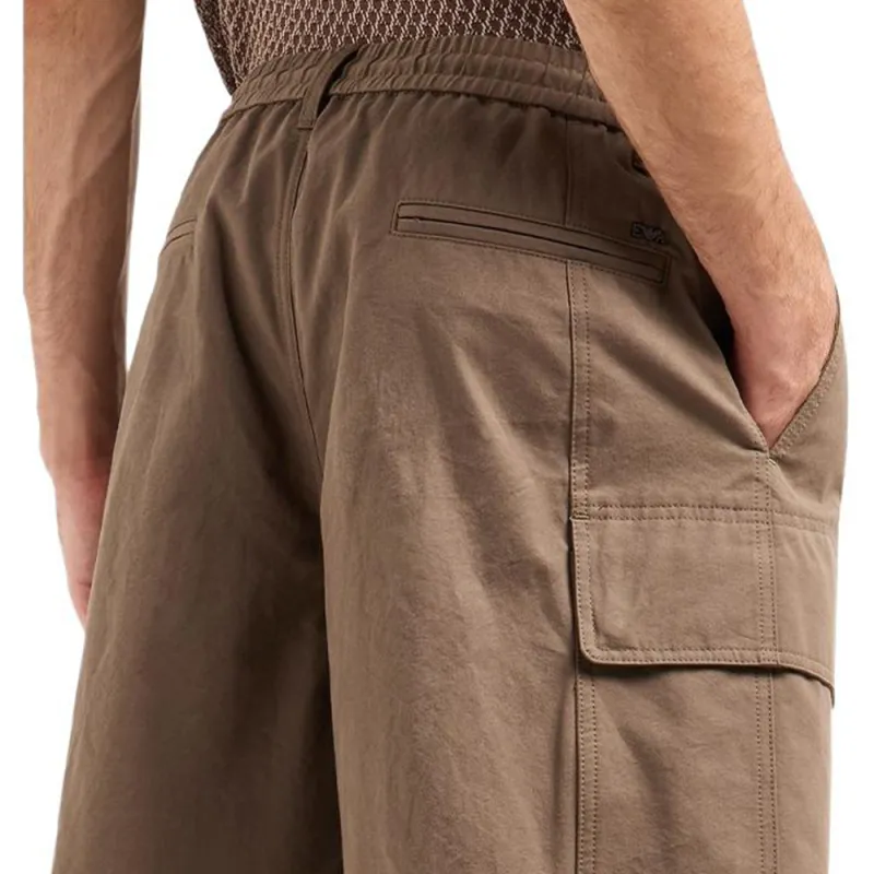 EMPORIO ARMANI SS25 Casual Shorts Men's Pearlescent Chocolate-4