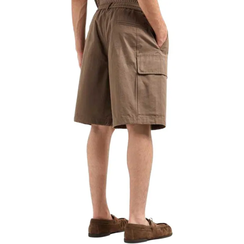 EMPORIO ARMANI SS25 Casual Shorts Men's Pearlescent Chocolate-2