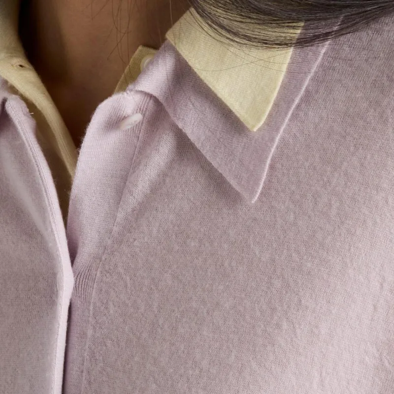 PRADA SS25 Polo Shirt Unisex Light Purple-5