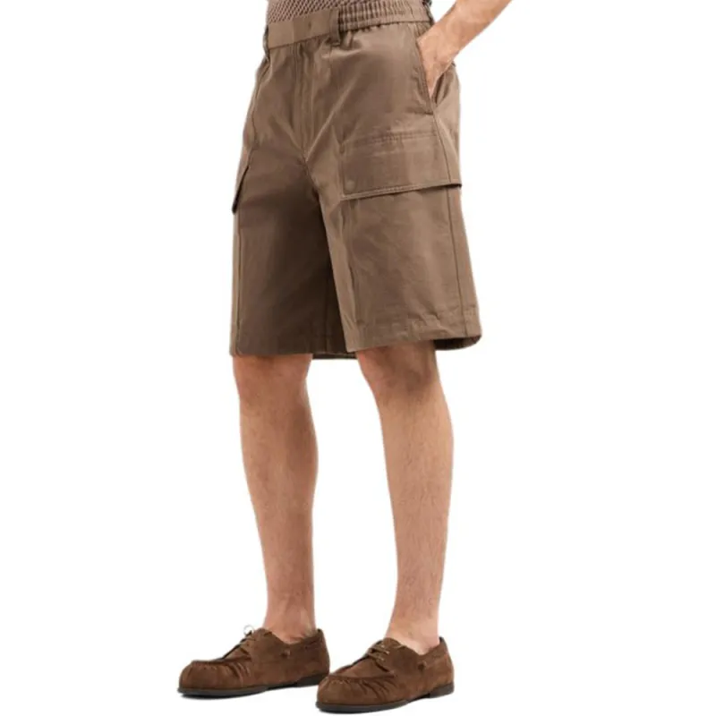 EMPORIO ARMANI SS25 Casual Shorts Men's Pearlescent Chocolate-3
