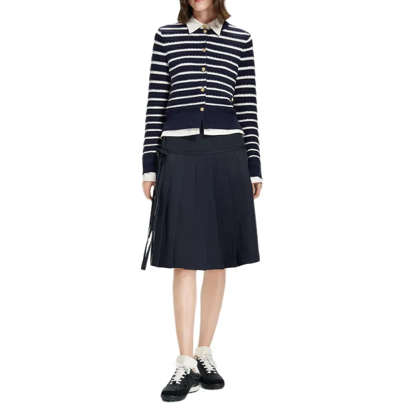 KARL LAGERFELD SS25 Casual Long Skirt Women's Navy Blue-2