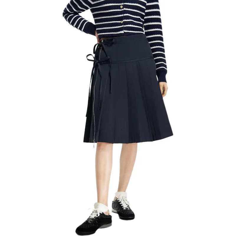 KARL LAGERFELD SS25 Casual Long Skirt Women's Navy Blue-1