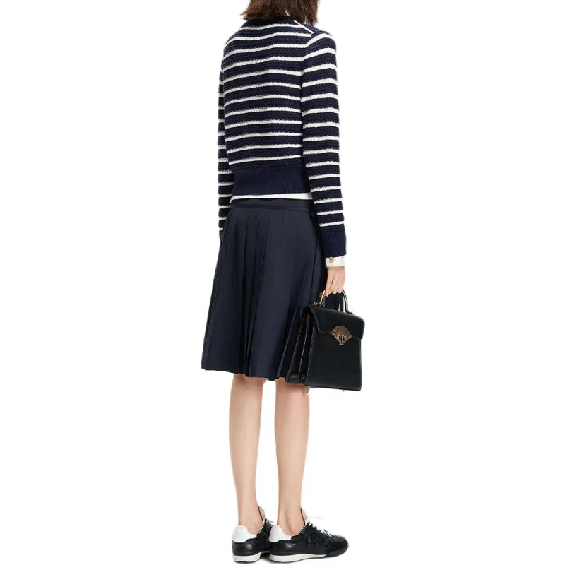 KARL LAGERFELD SS25 Casual Long Skirt Women's Navy Blue-3