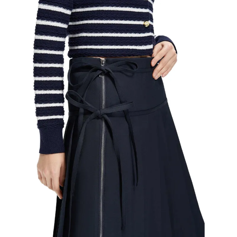 KARL LAGERFELD SS25 Casual Long Skirt Women's Navy Blue-4