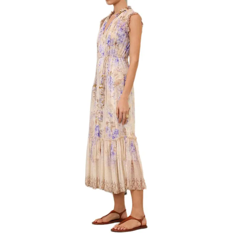 Zimmermann Dawning Flutter Midi Dress-3