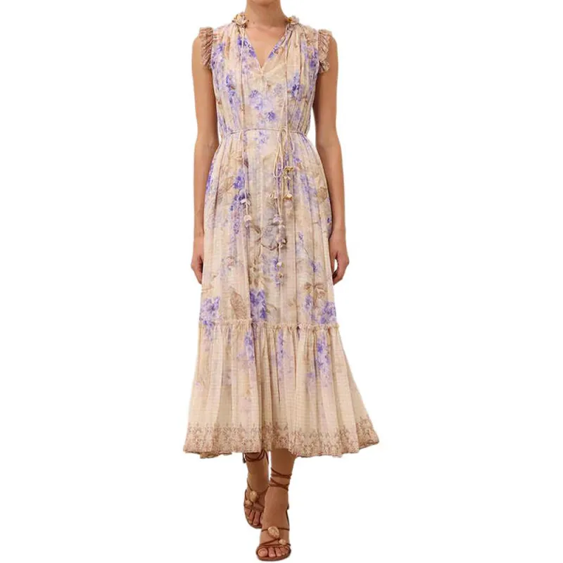 Zimmermann Dawning Flutter Midi Dress-1