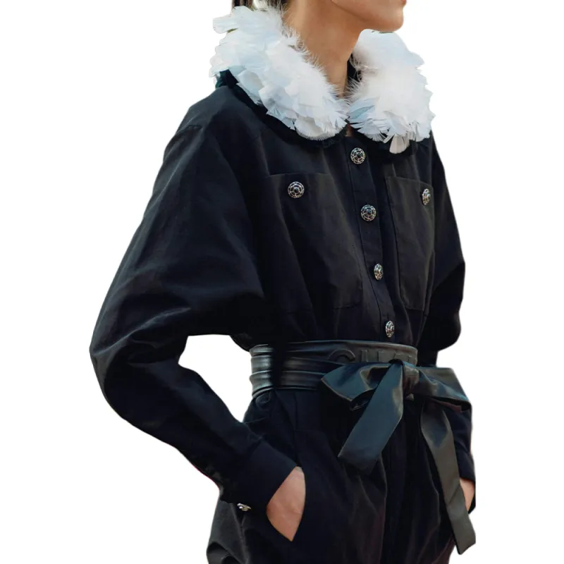CHANEL 25S Spring Summer Collection Jumpsuit Women's Black-2
